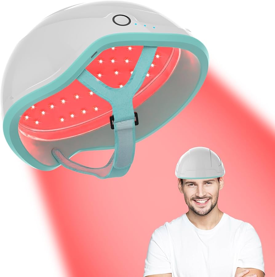 KTS Wireless Laser Light Therapy Hair Helmet Device, 109 Laser Probes Hair Growth Cap, Outdoor Pool Hair Growth Devices, Rechargeable Hair Loss Treatment for Men and Thinning Hair : Amazon.co.uk: