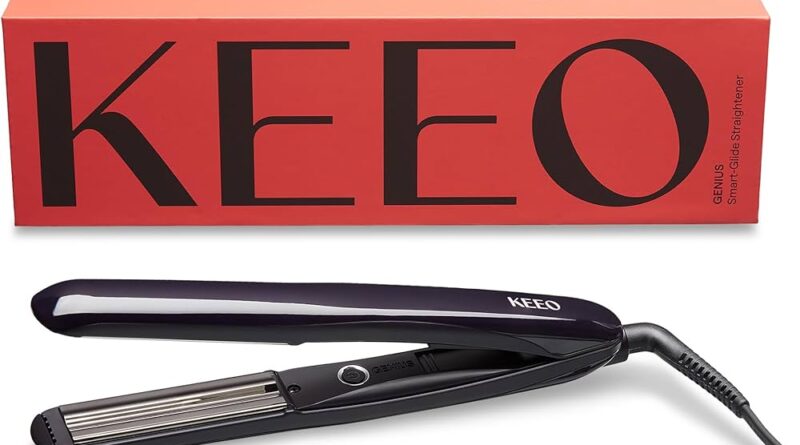 Keeo Genius Pure Glide Hair Styler - Patented Titanium Curved Plate Technology - Less Heat for Kinder Results with Less Damage: Buy Online at Best Price in UAE - Amazon.ae